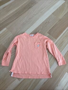 The Beaufort Bonnet Company Orange Long-Sleeve Carter Crewneck Tee